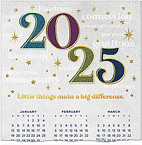 Little Things Foil Calendar Card C2801U-AAA
