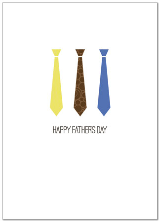 Father's Day Ties Card D2057D-Y