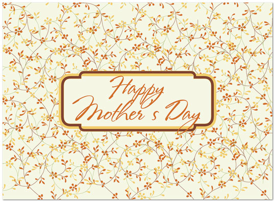 Patterned Mother's Day Card D4084U-Y