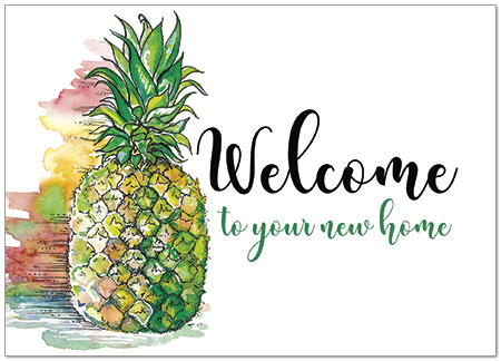 Pineapple Welcome Card D9054D-X