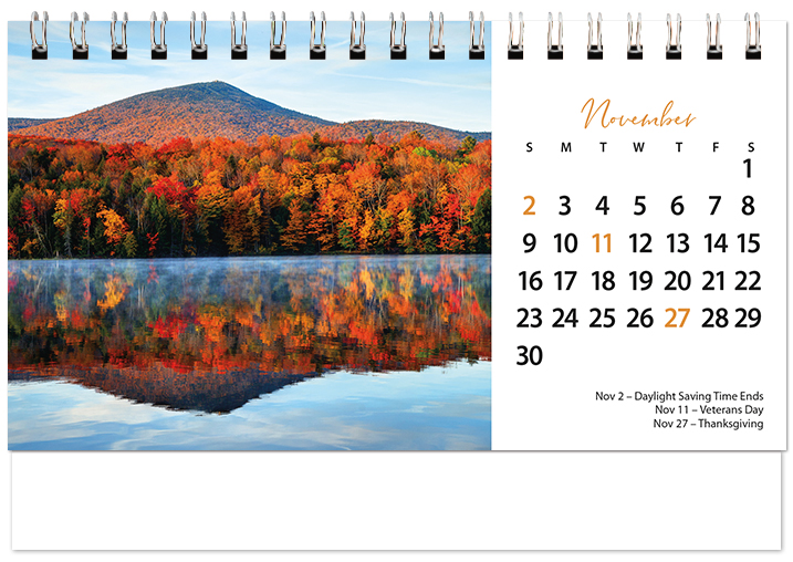 Scenic Seasons Tent Calendar SS2025