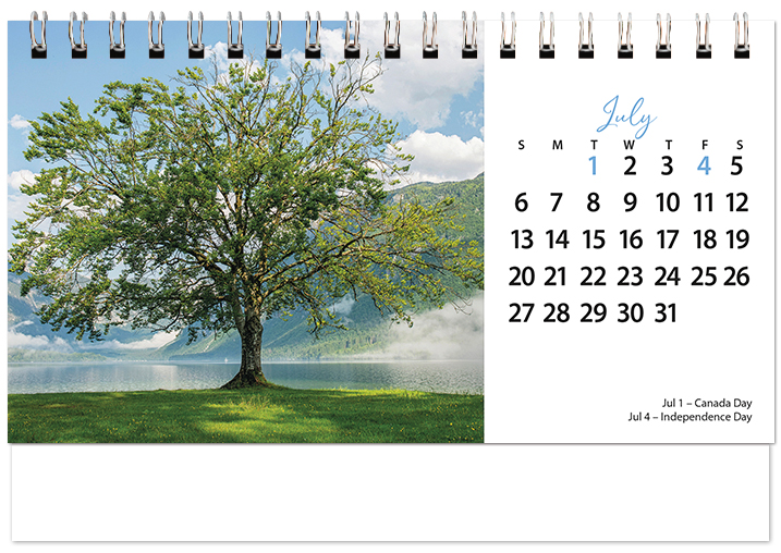 Scenic Seasons Tent Calendar SS2025