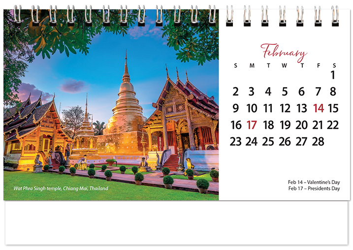 Scenic World Desk Calendar SW2025