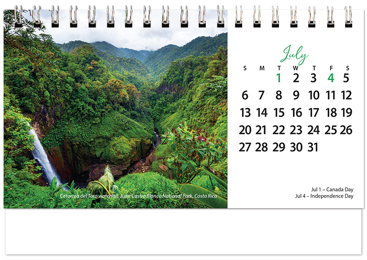 Scenic World Desk Calendar SW2025