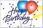 Balloons Birthday Postcard 452P-Z