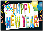 New Year Celebration Holiday Card 6551D-A