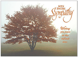 Sympathy Tree Greeting Card 742U-X