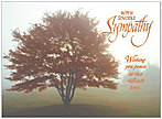 Sympathy Tree Greeting Card 742U-X
