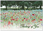 Thinking of You Floral Greeting Card 752D-Y