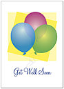 Get Well Balloons Greeting Card 760D-Y