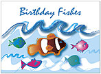 Birthday Fishes Greeting Card 829U-Y