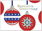 Patriotic Glitter Holiday Card 8533S-AAA