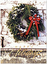 Holiday Wreath Greeting Card 8551U-AA