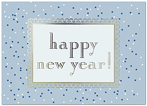 New Year Confetti Holiday Card 8552D-AA