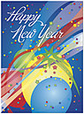 New Year Balloons Greeting Card 8560U-A
