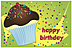 Cupcake Birthday Postcard 936P-Z