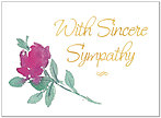 Floral Sympathy Greeting Card 939U-X