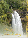 Anniversary Waterfall Greeting Card 941U-X