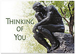 The Thinker Greeting Card 956D-Y