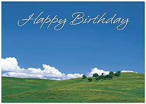 Blue Sky Birthday Greeting Card 982KW-X