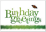 Backyard Birthday Greeting Card 984KW-X