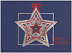 Exquisite Star Holiday Card 9533S-4A
