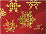 Snowflakes Holiday Card 9538G-AAA