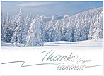 Seasonal Business Thanks Holiday Card 9549U-AA
