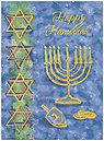 Happy Hanukkah Greeting Card 9561U-AA