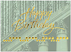 Birthday Exchange Greeting Card X19U-X