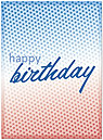 Starry Birthday Greeting Card X24U-Y