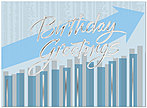 Wall Street Rise Birthday Card X36U-X