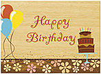 Retro Party Birthday Card X37U-Y