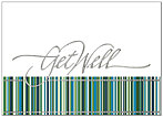 Get Well Stripes Greeting Card X46D-X