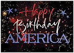 Happy Birthday America Holiday Card X48D-X