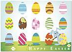Bunny's Eggs Easter Card X51D-Y