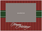 Holiday Stripes Photo Card DX95U-4B