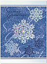 Season's Snowflakes Holiday Card X547S-4A