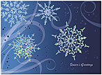 Snowflake Swirls Holiday Card X548S-AAA