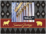 Bull and Bear Greetings Holiday Card X554G-AAA