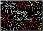 Festive New Year Greeting Card X573D-AA