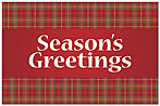 Seasonal Plaid Postcard X588P-B