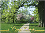 Stroll in the Park Birthday Card 113U-X