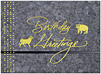 Formal Wall Street Birthday Card 124U-X