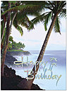 Birthday Palms Greeting Card 128U-X