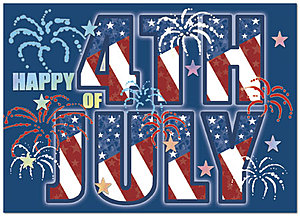 Graphic 4th of July Card 164D-X