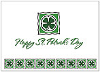 Clover Border St. Patrick's Day Card 165D-Y