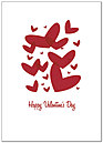 Floating Valentines Greeting Card 166D-Y