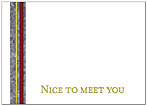 Red Stripe Notecard A1366D-X