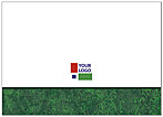 Green Border Logo Notecard D101D-V
